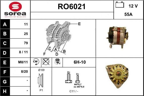 Sera RO6021 - Генератор autocars.com.ua