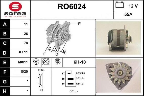 Sera RO6024 - Генератор autocars.com.ua