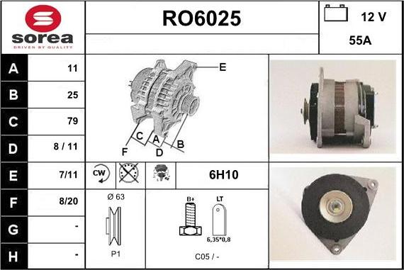 Sera RO6025 - Генератор autocars.com.ua