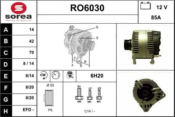 Sera RO6030 - Генератор autocars.com.ua