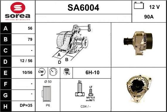 Sera SA6004 - Генератор autocars.com.ua