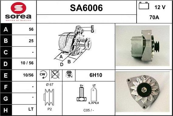 Sera SA6006 - Генератор autocars.com.ua