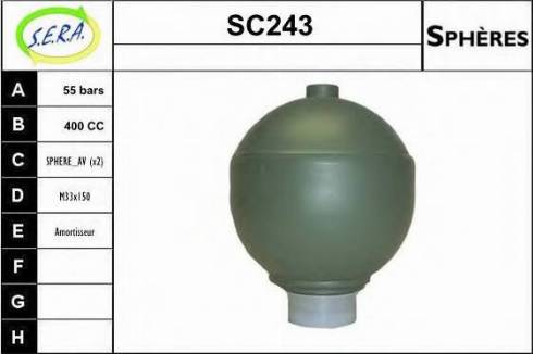 Sera SC243 - Лямбда-зонд, датчик кислорода autodnr.net