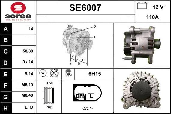 Sera SE6007 - Генератор autocars.com.ua