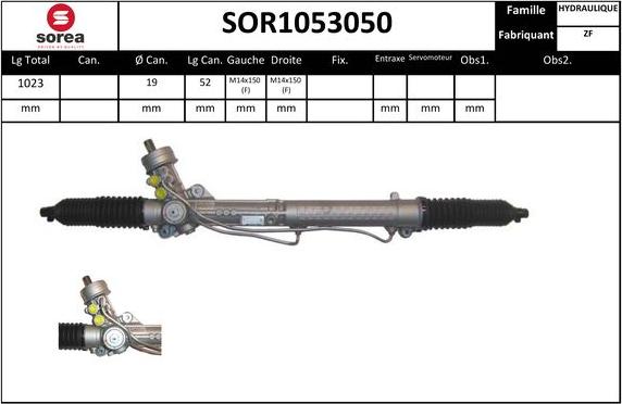 Sera SOR1053050 - Рульовий механізм, рейка autocars.com.ua