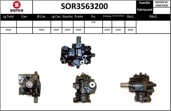 Sera SOR3563200 - Рулевой механизм, рейка autodnr.net