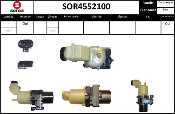 Sera SOR4552100 - Гідравлічний насос, рульове управління, ГУР autocars.com.ua