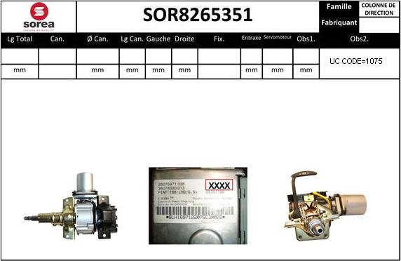 Sera SOR8265351 - Рульова колонка autocars.com.ua