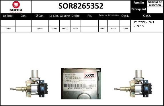 Sera SOR8265352 - Рульова колонка autocars.com.ua