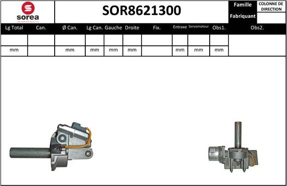 Sera SOR8621300 - Рульова колонка autocars.com.ua