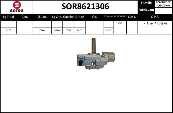 Sera SOR8621306 - Рульова колонка autocars.com.ua