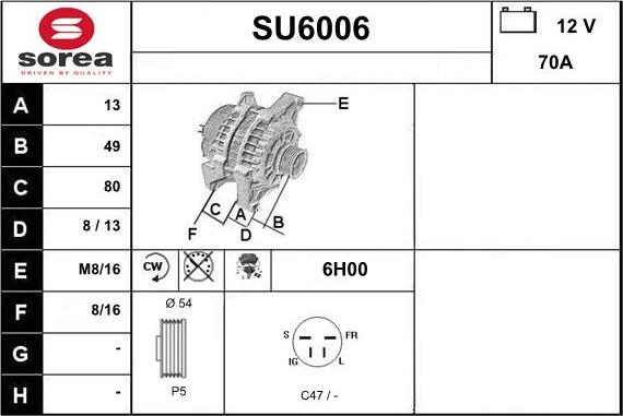 Sera SU6006 - Генератор autocars.com.ua