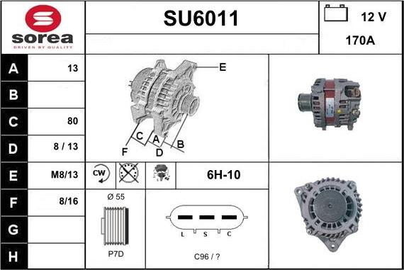 Sera SU6011 - Генератор autocars.com.ua