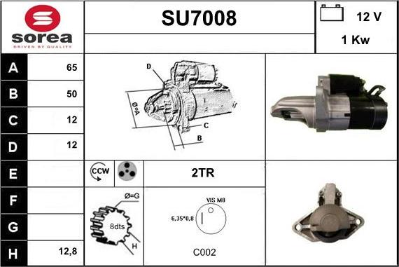 Sera SU7008 - Стартер autodnr.net