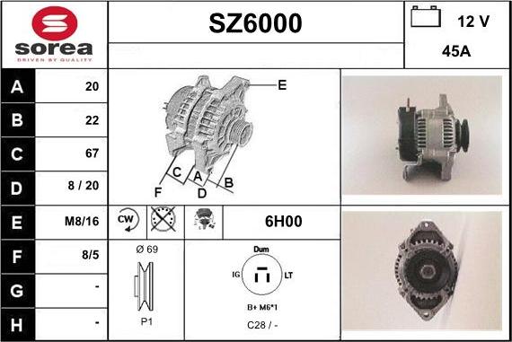 Sera SZ6000 - Генератор autocars.com.ua