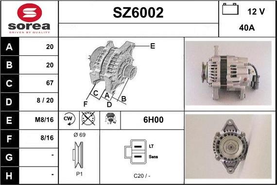 Sera SZ6002 - Генератор autocars.com.ua