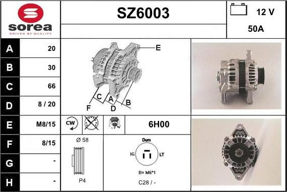 Sera SZ6003 - Генератор autocars.com.ua