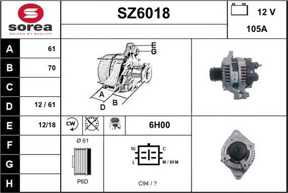 Sera SZ6018 - Генератор autocars.com.ua