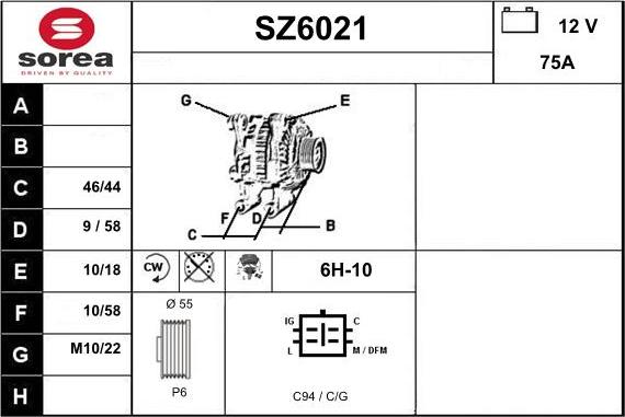 Sera SZ6021 - Генератор autocars.com.ua