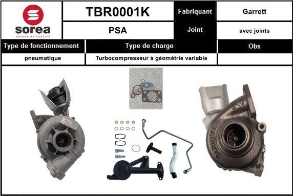 Sera TBR0001K - Компресор, наддув autocars.com.ua