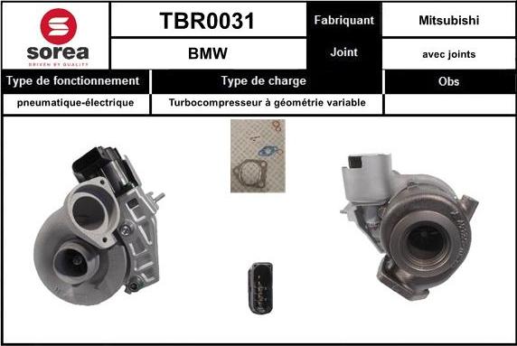 Sera TBR0031 - Компресор, наддув autocars.com.ua