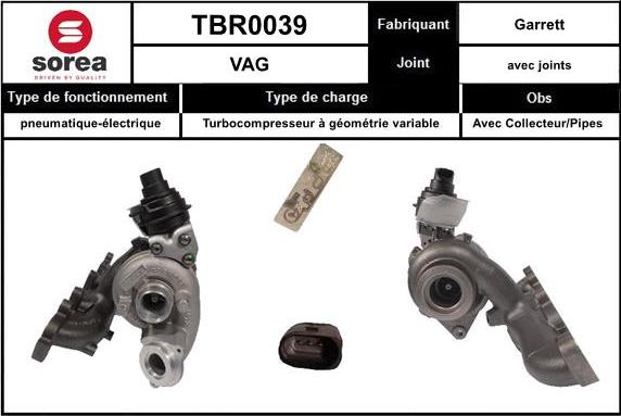 Sera TBR0039 - Турбина, компрессор autodnr.net