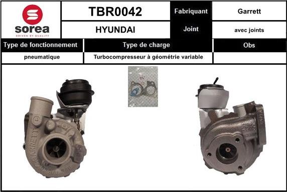 Sera TBR0042 - Турбина, компрессор autodnr.net