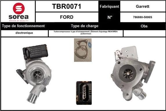 Sera TBR0071 - Компресор, наддув autocars.com.ua