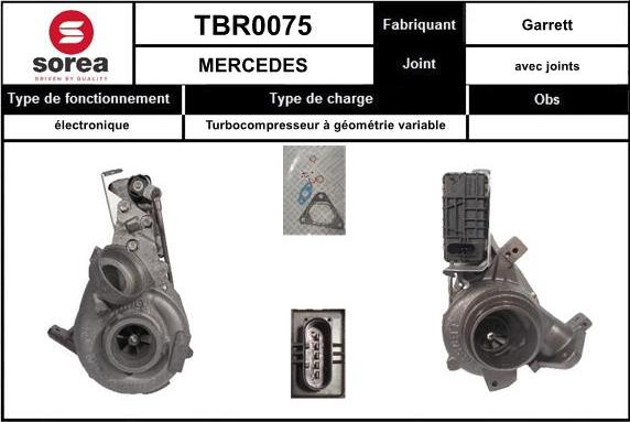 Sera TBR0075 - Компресор, наддув autocars.com.ua