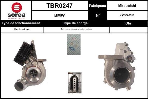 Sera TBR0247 - Компресор, наддув autocars.com.ua