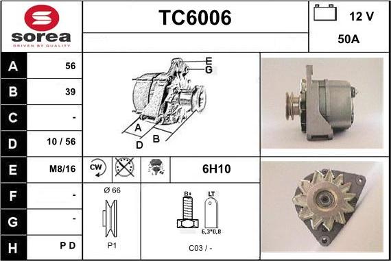 Sera TC6006 - Генератор autocars.com.ua