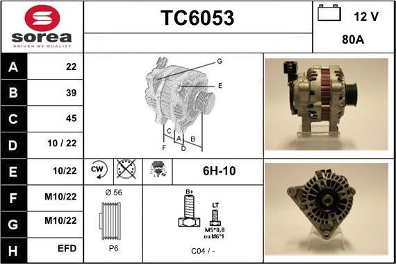 Sera TC6053 - Генератор autocars.com.ua