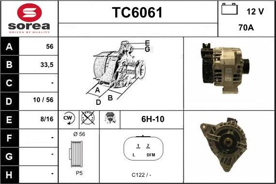 Sera TC6061 - Генератор autocars.com.ua