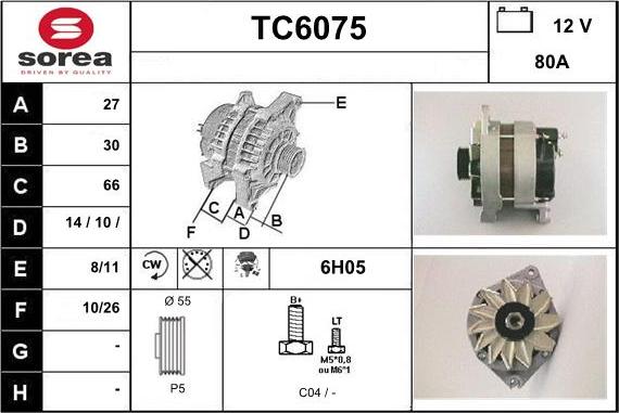 Sera TC6075 - Генератор autocars.com.ua