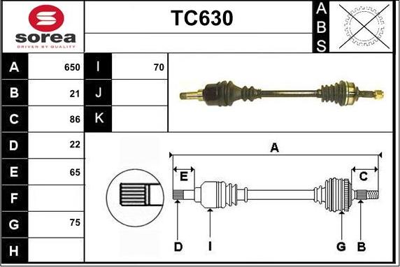 Sera TC630 - Приводной вал autodnr.net