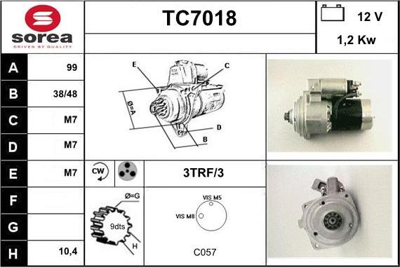 Sera TC7018 - Стартер autodnr.net