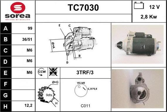 Sera TC7030 - Стартер autodnr.net