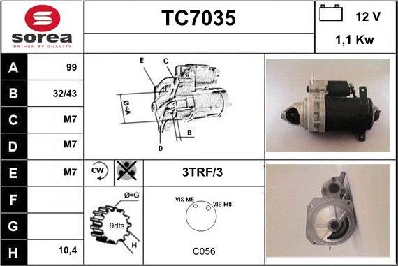 Sera TC7035 - Стартер autodnr.net