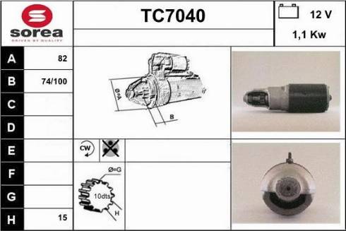 Sera TC7040 - Стартер autocars.com.ua