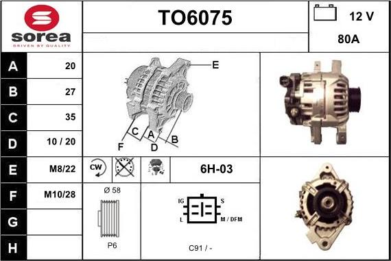 Sera TO6075 - Генератор autodnr.net