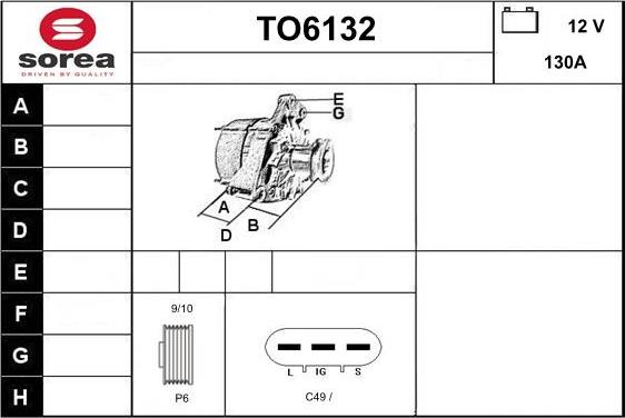 Sera TO6132 - Приводний вал autocars.com.ua