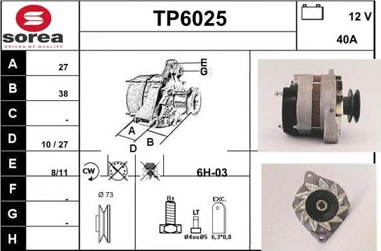 Sera TP6025 - Генератор autocars.com.ua