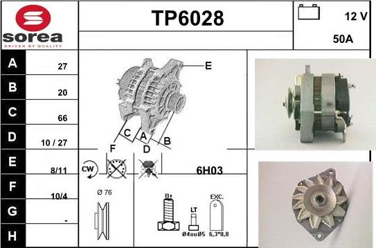 Sera TP6028 - Генератор autocars.com.ua