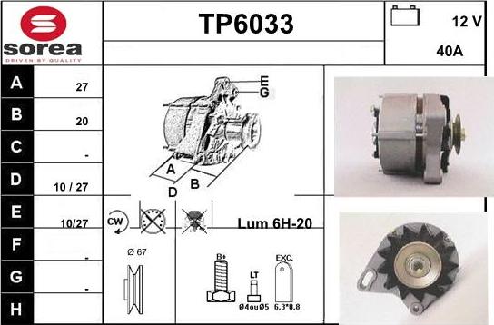 Sera TP6033 - Генератор autocars.com.ua