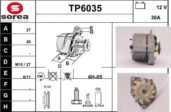 Sera TP6035 - Генератор autocars.com.ua