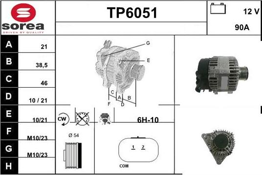 Sera TP6051 - Генератор autocars.com.ua