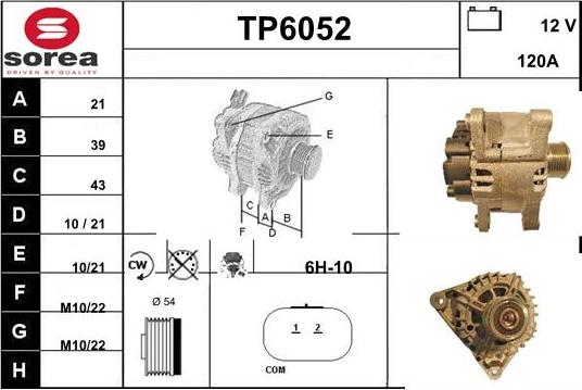 Sera TP6052 - Генератор autocars.com.ua