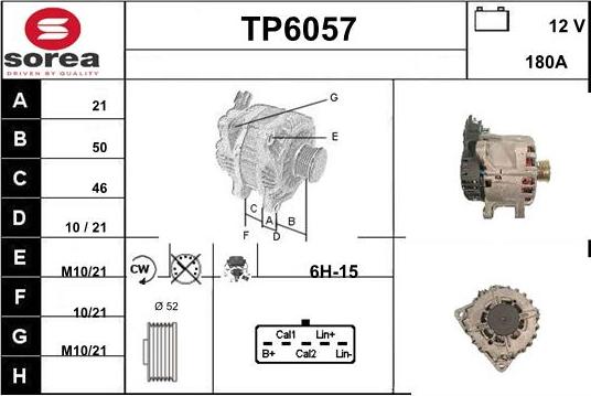 Sera TP6057 - Генератор autocars.com.ua