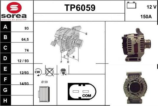 Sera TP6059 - Генератор autocars.com.ua