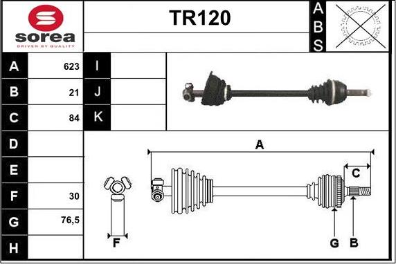 Sera TR120 - Приводной вал autodnr.net